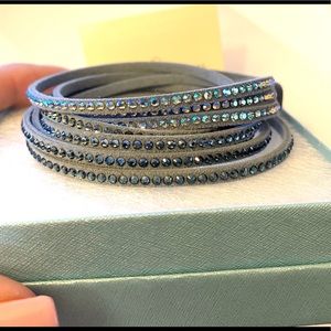 ❌SOLD❌Touchstone Crystal Wrap Star Bracelet. Denim